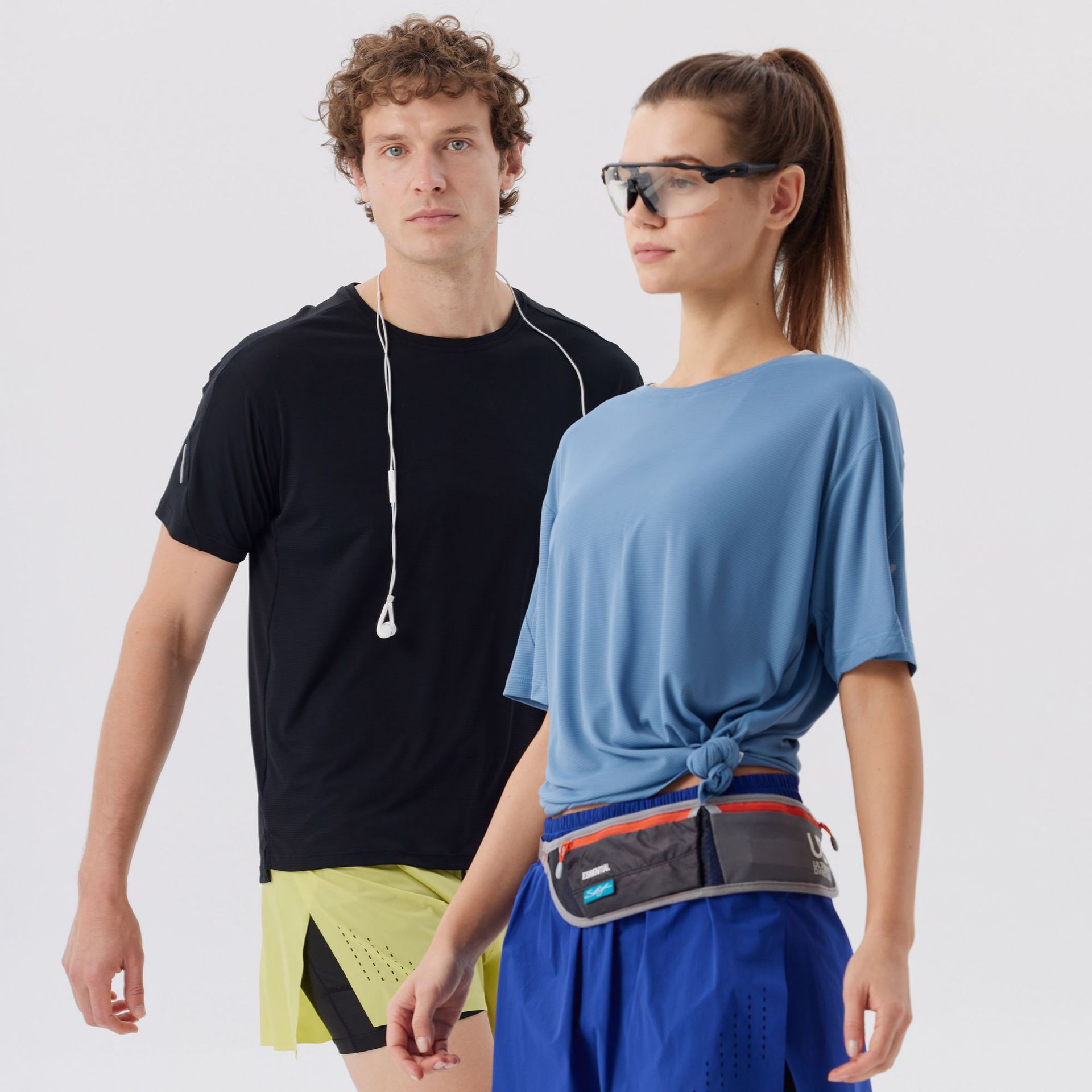 DiJia rápido secado deporte ligero mangas cortas antibacterianas para hombres y mujeres, camiseta de correr de maratón fría y absorbente de humedad, ropa de sudor