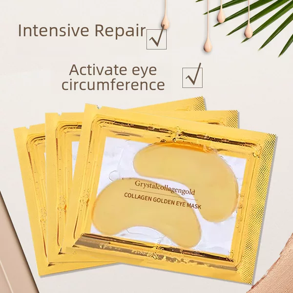 Foreign Trade 24Keyemask Gold Eye Mask Firming and Beautifying Skin Collagen Protein Gel Crystal Gold Eye Mask