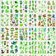 Cross-border luminous powder spot wholesale factory custom-made cartoon cute shark dinosaur tattoo stickers