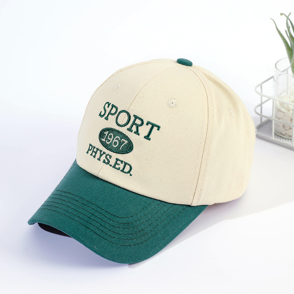 Nuevo casquillo enarbolado carta simple deportes sol sombrero sol protección sol sombra cara adelgazamiento pequeña gorra de béisbol