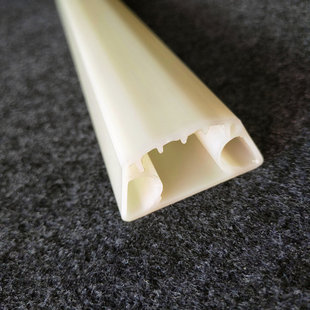 Abs Plastic Profile White T-Shaped Strip Extruded Plastic Suitcase Handle Durable and Pressure-Resistant