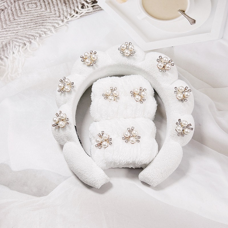 초음파 합금 트위스트 헤어 밴드 화이트 (20*17*4cm 89g)