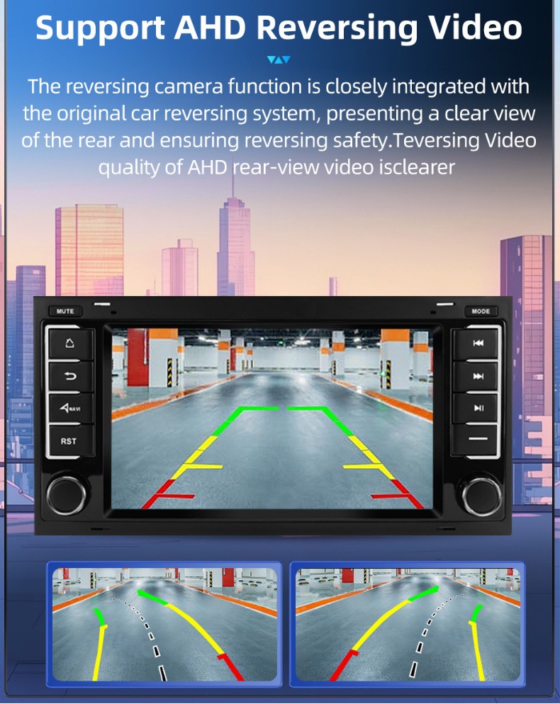 7inch Is Suitable for Volkswagen Touareg Car Central Control Large Screen Navigation Carplay Bluetooth Audio and Video Player