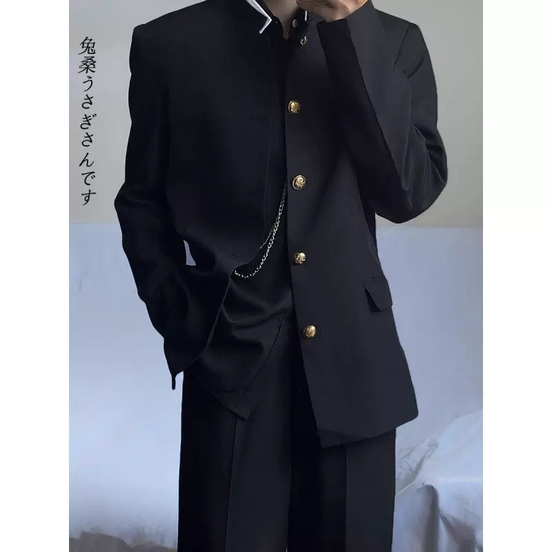 学院风班服立领日制新款西服男女外套高校JK校服中山装春秋款西装