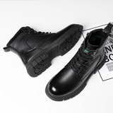 Martens, кожаные утепленные удерживающие тепло повседневные ботинки, воловья кожа, из натуральной кожи