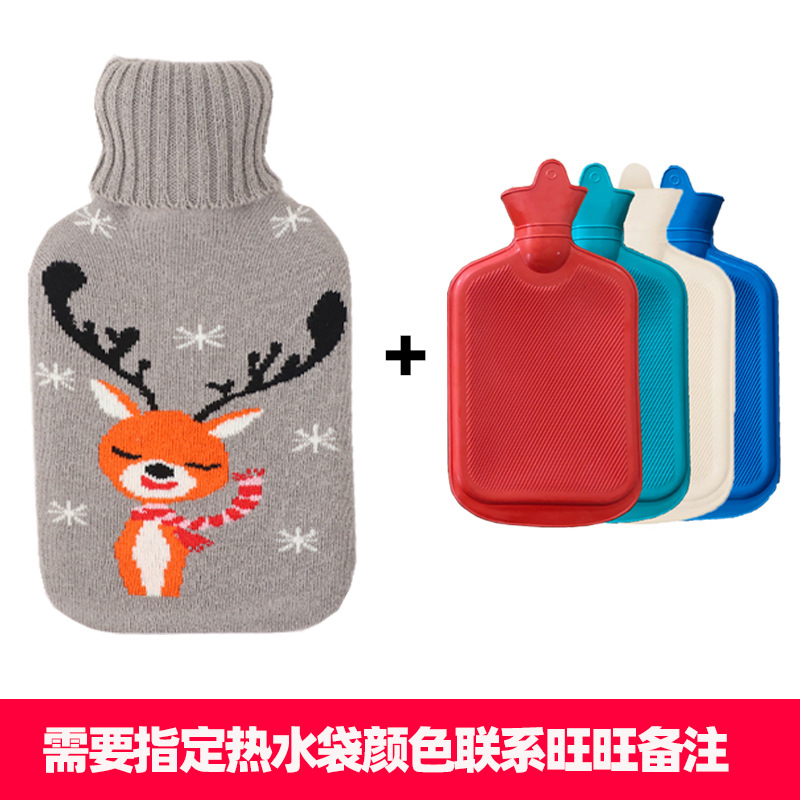 일반 고무 중간 회색 바닥 노란색 얼굴 사슴 세트