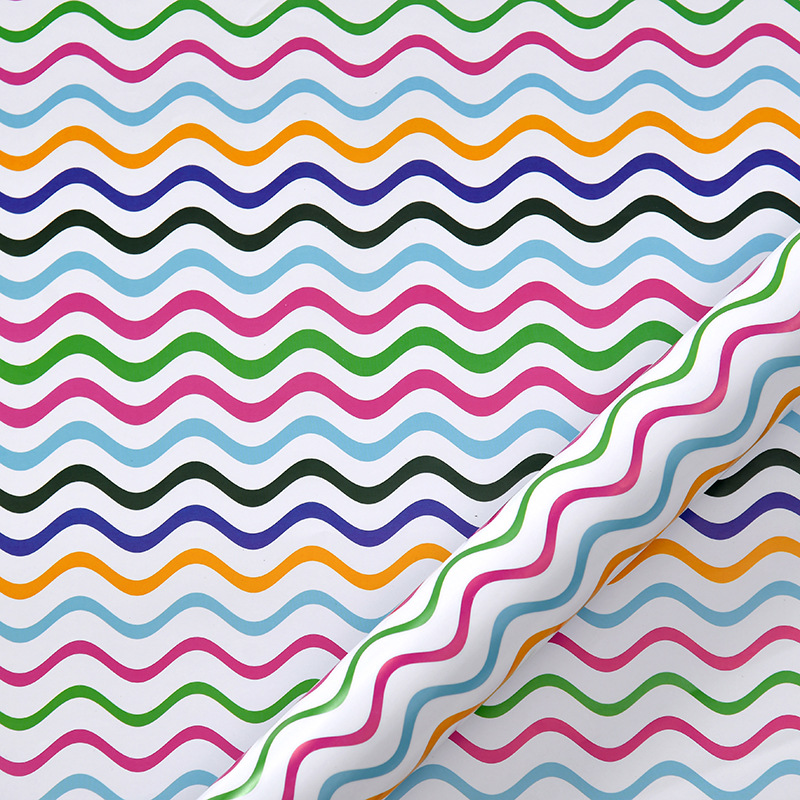 Amazon nueva colorida serie geométrica Día de San Valentín papel de regalo de cumpleaños papel de regalo de vacaciones papel de regalo al por mayor