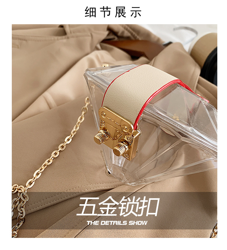 New Diamond-shaped Transparent Candy Color Shoulder Bag Wholesale Nihaojewelry display picture 20