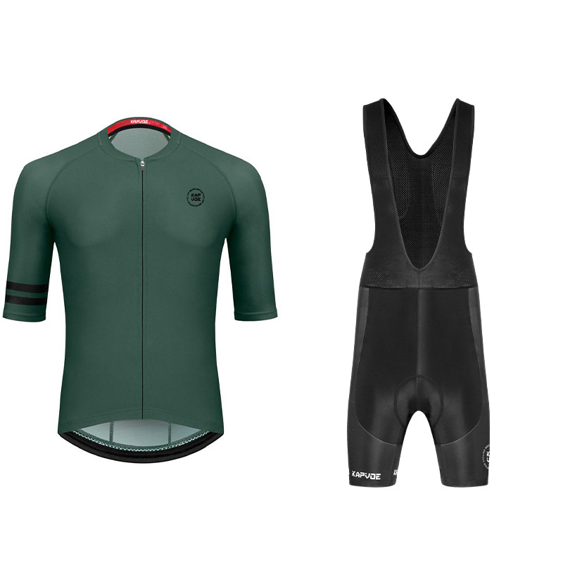 Ropa de ciclismo de manga media Monos exclusivos transfronterizos Traje de verano Bicicleta de carretera Bicicleta Transpirable Top de hombre