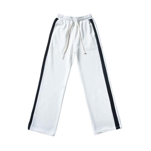 Men's Sport Pants Striped Casual Pants Korean Style Trendy Youth Straight Leg Long Pants Loose Wide Leg Pants