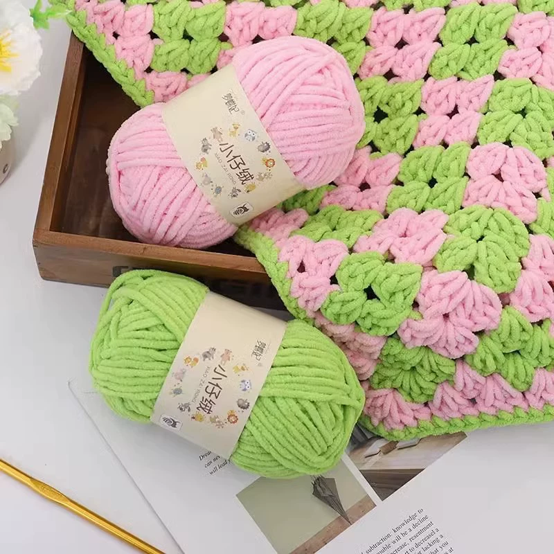 Детские вязаные крючком нити — вручную сотканные skeins, разноцветные варианты, ~31 м за моток, 0.05 кг