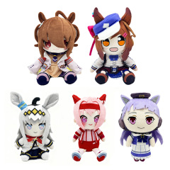 跨境新款Pretty Derby Tokai Teio Chibi Plush赛马娘毛绒玩具