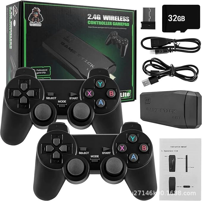 Retro Game Console with 32G/64G/128G Storage, Nostalgic Gaming, M8 Controller, Compact Design