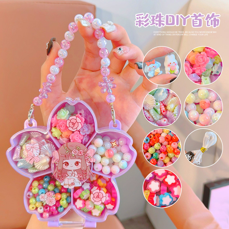 Joyero de bricolaje de flores moradas 1 pieza