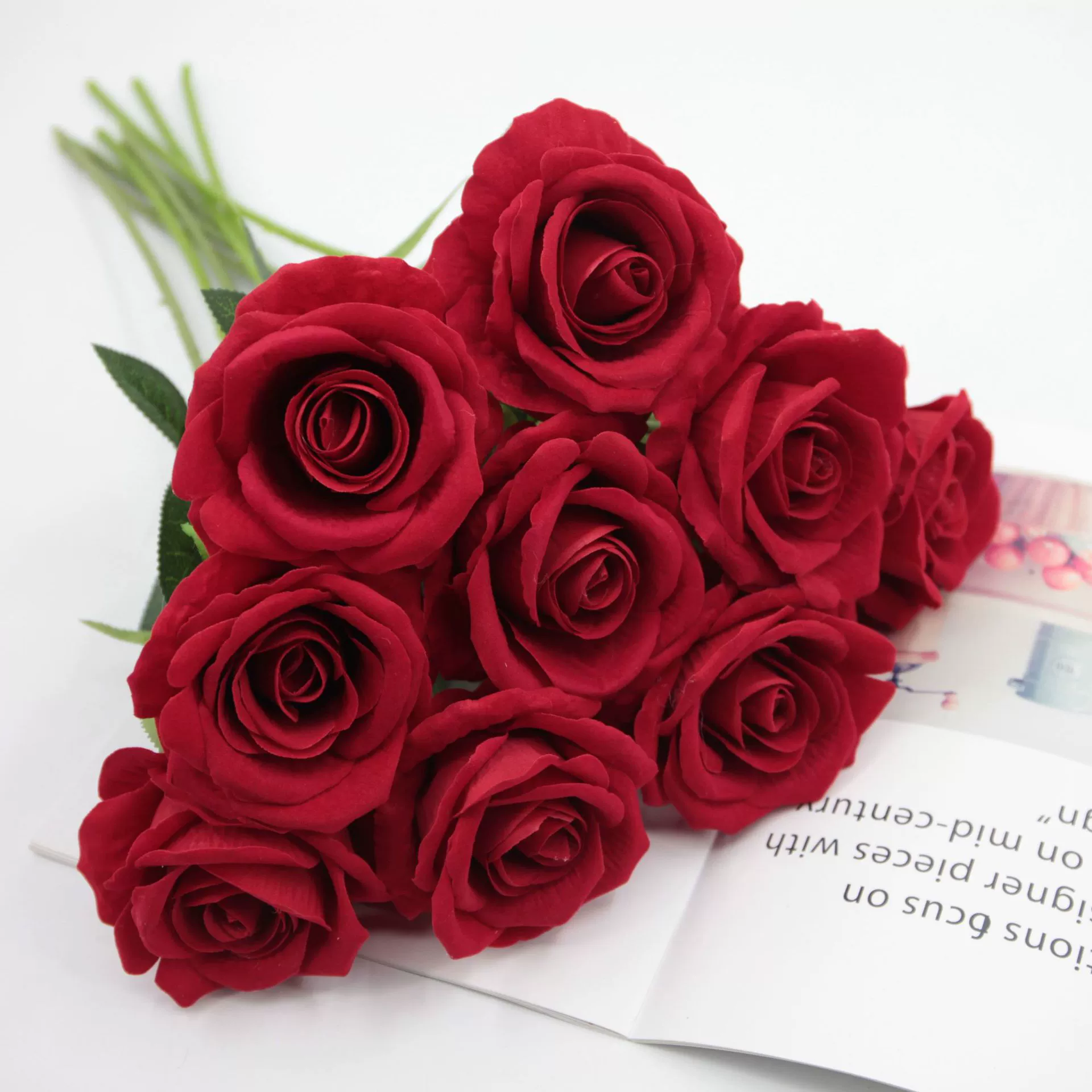 Моделирование фланелевой розы искусственный цветок Танабата День Святого Валентина Свадьба декоративный цветок Роза настенный водопад оптом