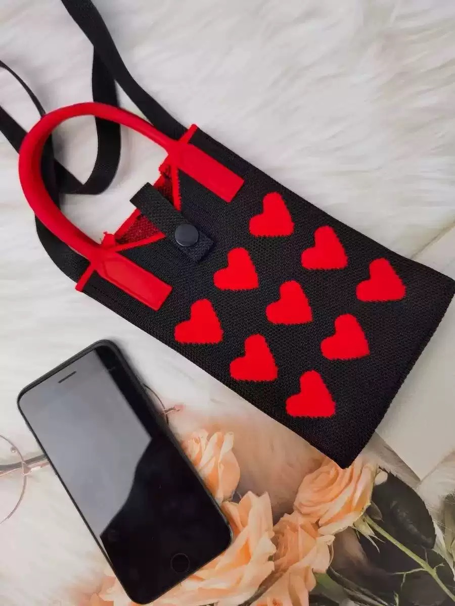 검은색 빨간색 심장