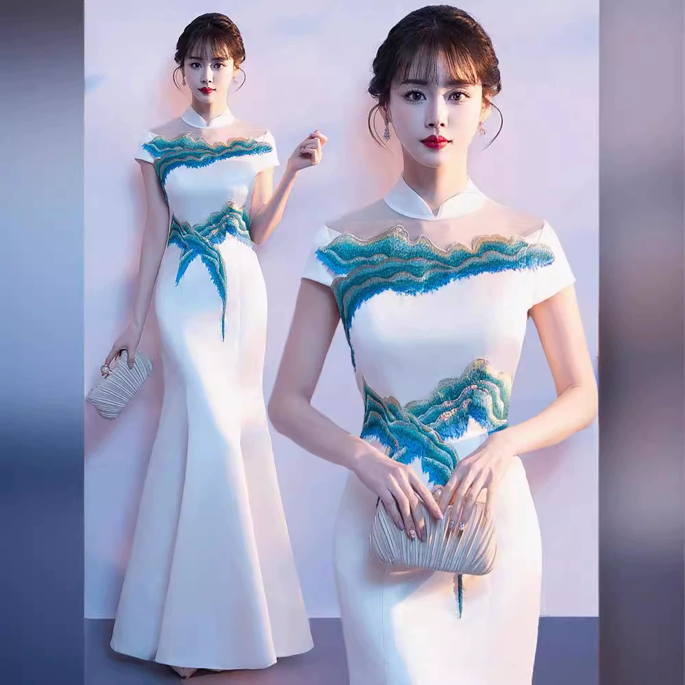 Хоровое платье, длинная женская юбка, только зеленая и зеленая паралимпийская одежда