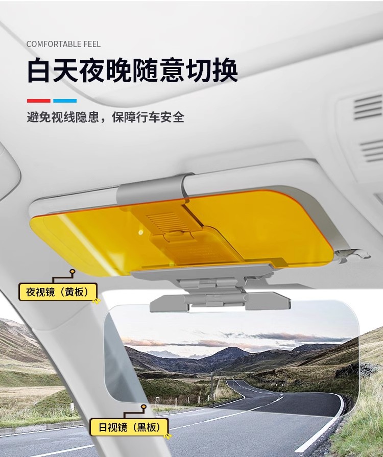 Driver's Goggles Day and Night Car Sun Visor Night Vision Goggles Car High Beam Anti-Glare Mirror Driving Eye Protection