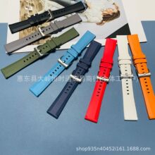 现货代发新款2026氟橡表带氟橡胶表带18 20 22mm快拆生耳手表表带