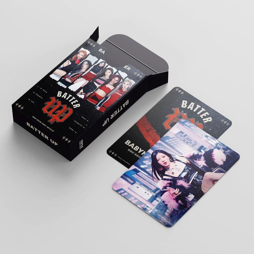 Интегрировать 55 BATTER UP альбомная карта BM новая женская группа карта Shenxia Blue Monster для поддержки карты LOMO