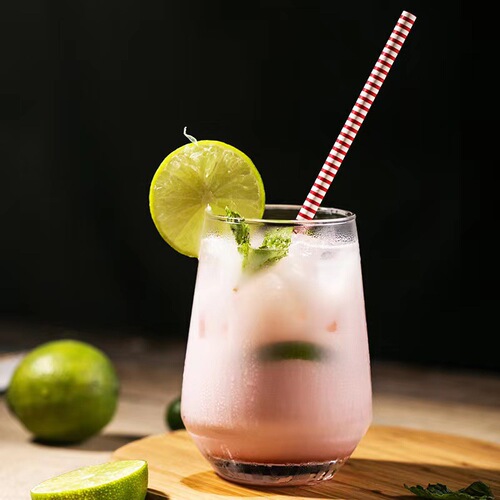 Wholesale green apple crystal glass cups transparent straight cups restaurant juice cups drink cups household whiskey cups
