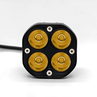 Motorcycle Electric Vehicle Four-Leaf Clover İşçi projektorları - thick-aluminum-wide-pressure-yellow-light