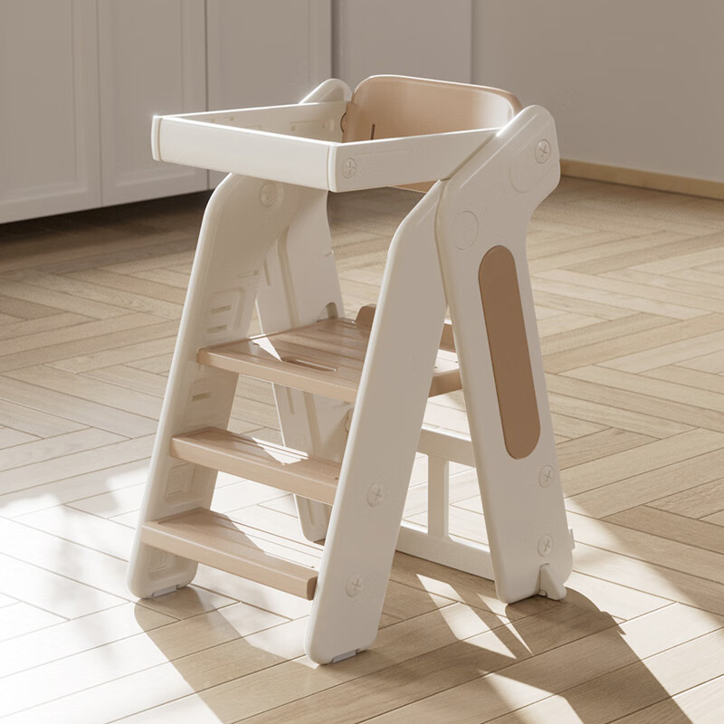 Silla Alta Plegable Multifuncional de Plástico para Niños de 0 a 6 Años, Ideal para Alimentar y Ayudar a Bebés a Crear, con Bandeja, Venta al por Mayor