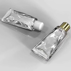 工場在庫 10 ミリリットルガラスボトル化粧品香水ボトルローラーボールボトル歯磨き粉ボトルローションボトル扁平ボトル包装