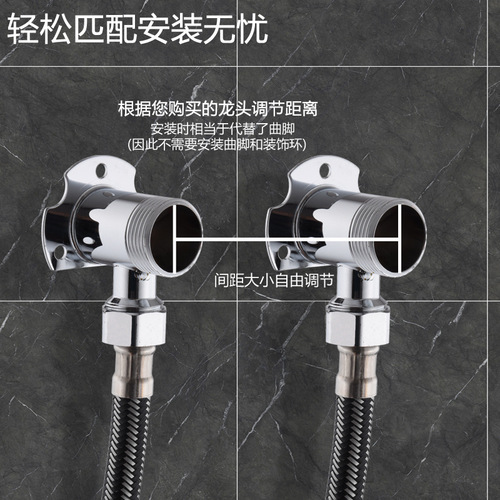 Stainless steel shower head concealed to exposed seat mixing valve conversion joint fixed wall seat bathroom plumbing accessories