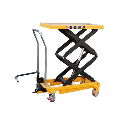 Transport Lift Hand-Pushed Lifting: Avtomobil fırlanan platformaları