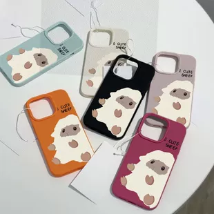 Чехол для телефона (Apple iPhone 15) с рисунком «личи», милый овечка, совместим с iPhone 11–16