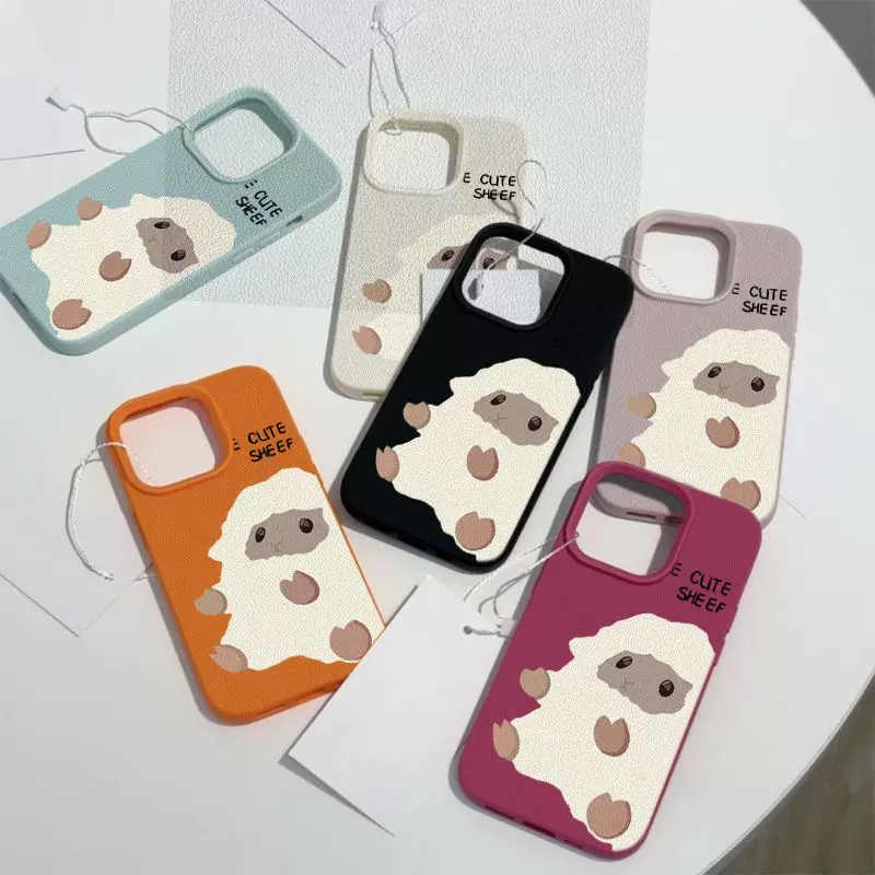 Чехол для телефона (Apple iPhone 15) с рисунком «личи», милый овечка, совместим с iPhone 11–16
