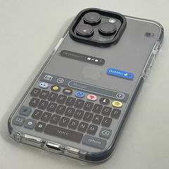チャットダイアログの黒枠はアップルの16promax携帯ケース15/14高級131211創意個性を適用します。