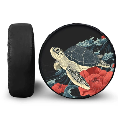 Spare wheel cover | Keding Polynesian printed pattern - 14inch-zysfq00249bz48-1