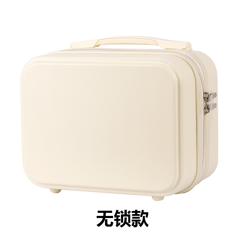 Maleta Linda bolsa de cosméticos de 14 pulgadas caja pequeña cremallera Mini caja de almacenamiento de corta distancia caja de regalo con bolsa de regalo de mano