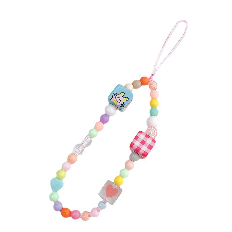Т Trend rabbit, мобильный телефон, короткий бисер bracelet, ремешок, подвеска, новая коллекция, защитa от падения