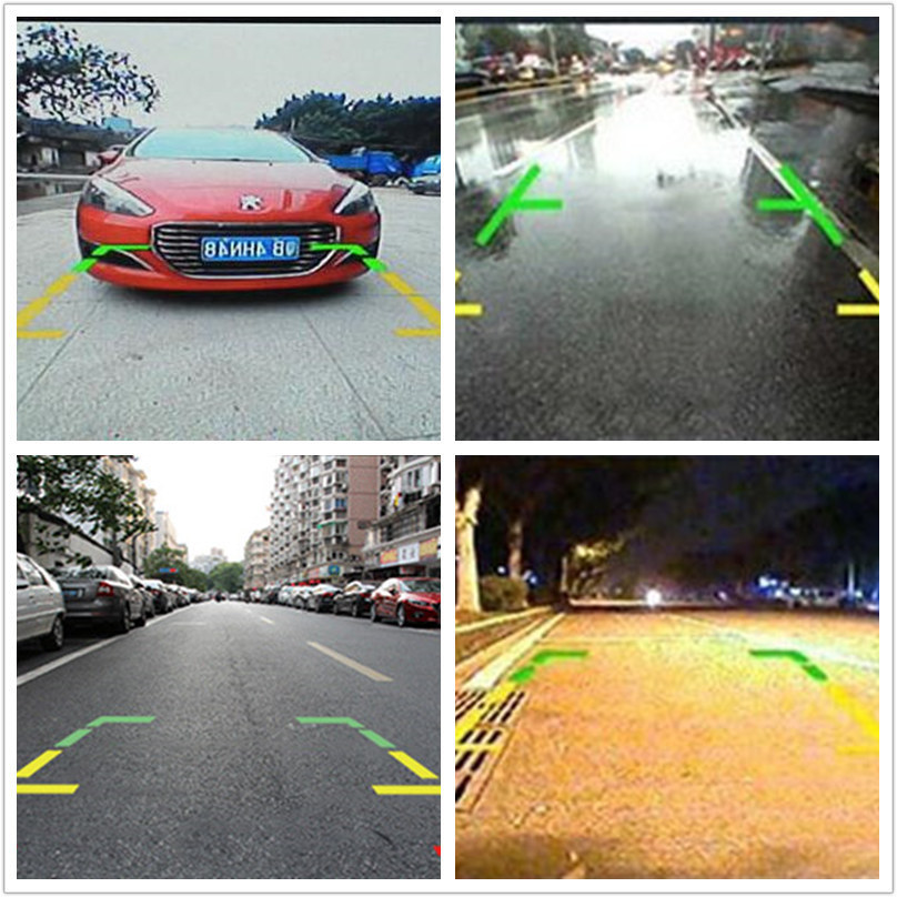 Reversing rear view HD night vision car image ahd GM truck panoramic trajectory ccd camera