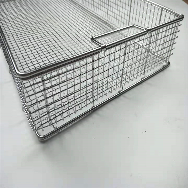 不锈钢金属网篮 304 器械高压点焊消毒网篮 手术器械高温装载篮筐-阿里巴巴