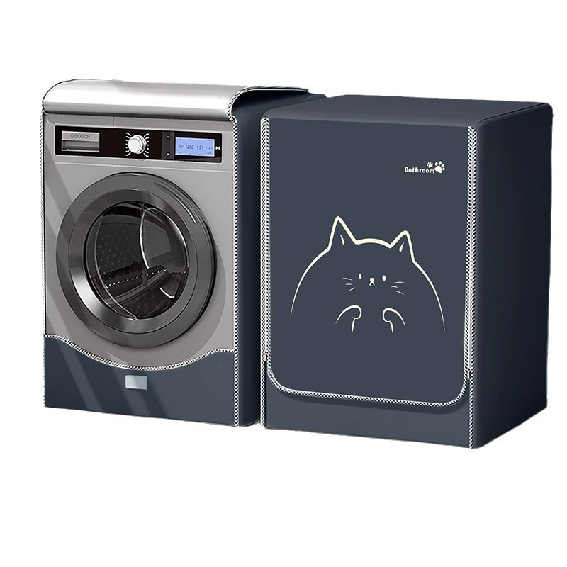 cubierta de lavadora de tambor impermeable cubierta de cubierta solar Siemens pequeño cisne Haier cubierta de cubierta de polvo totalmente automática general