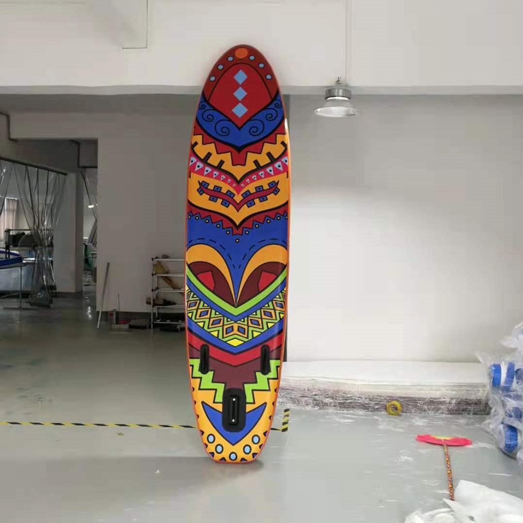 Místico totem infláble tabla de remo de agua conveniente SUP tabla de surf de mar de pie tabla de remo de esquí plegable