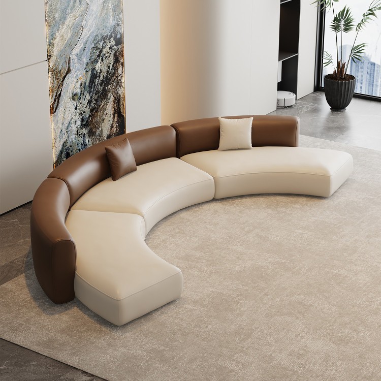 Hotel de lujo italiano, lobby de recepción, sofá de oficina completo, muebles de sofás simples de alto nivel