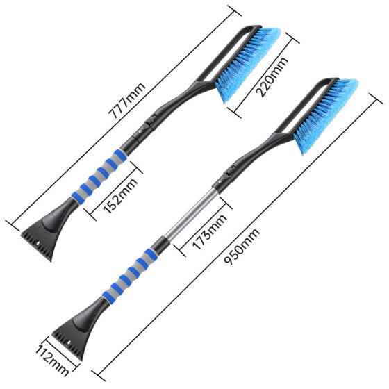 Shunwei detachable telescopic car snow brush car snow shovel winter car supplies multi-purpose two-in-one snow shovel