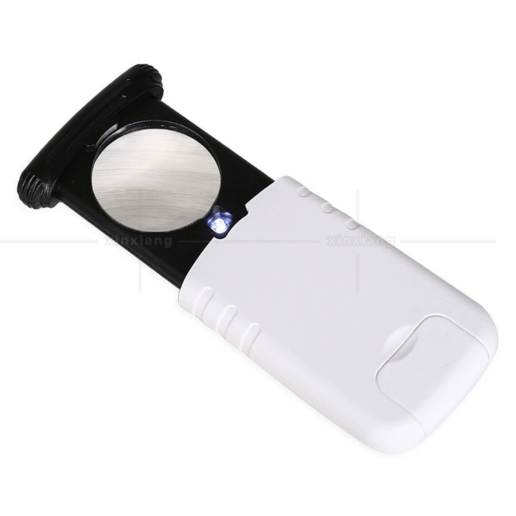 8 раз 37 мм Выдвижной светодиодный Детектор Валюты ручное чтение ювелирные изделия Jade Diamond антикварное идентификационное увеличительное стекло