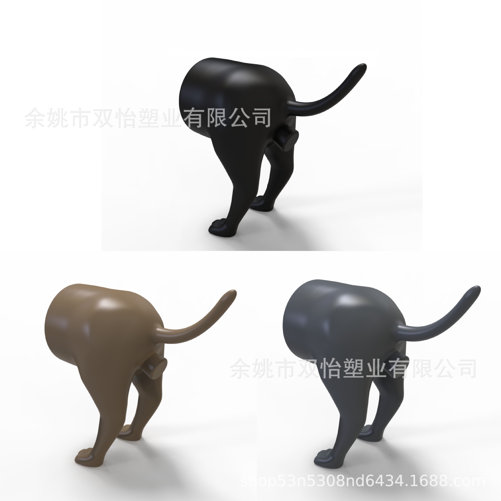 Cross-border Hot Pooping Dog Butt Pasta de dientes Topper caca Dog Butt Pasta de dientes cubierta