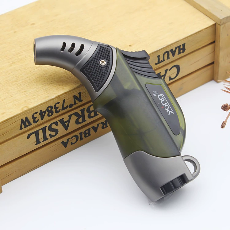 Наружная ветрозащитная зажигалка цельнометаллическая горелка огня прямо в небольшой сварочный горелка