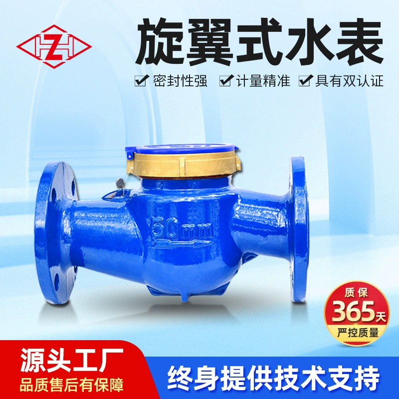 Большой диаметр роторный фланцевый счетчик воды обычный цифровой механический счетчик водопроводной воды промышленный чугунный шкафчик DN40-80