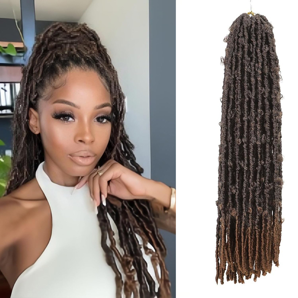 Temu/shein mariposa crochet cabello peluca africana trenza sucia Butterfly locs peluca de ganchillo