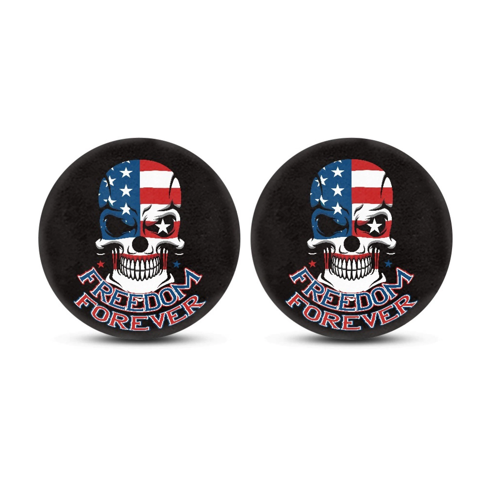 Трансграничные Самые продаваемые скелетные автомобильные подставки с принтом флага США, прямые продажи, Чтобы сопоставить изготовленные на заказ Нескользящие впитывающие подставки, пара