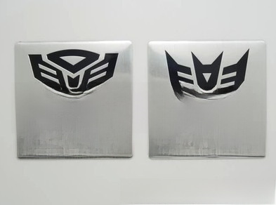 Gold Car Sticker, Lion and Tiger Head Totem Car Sticker, Eagle Head Metal 3D Car Sticker, Car Logo, Customization Sticker