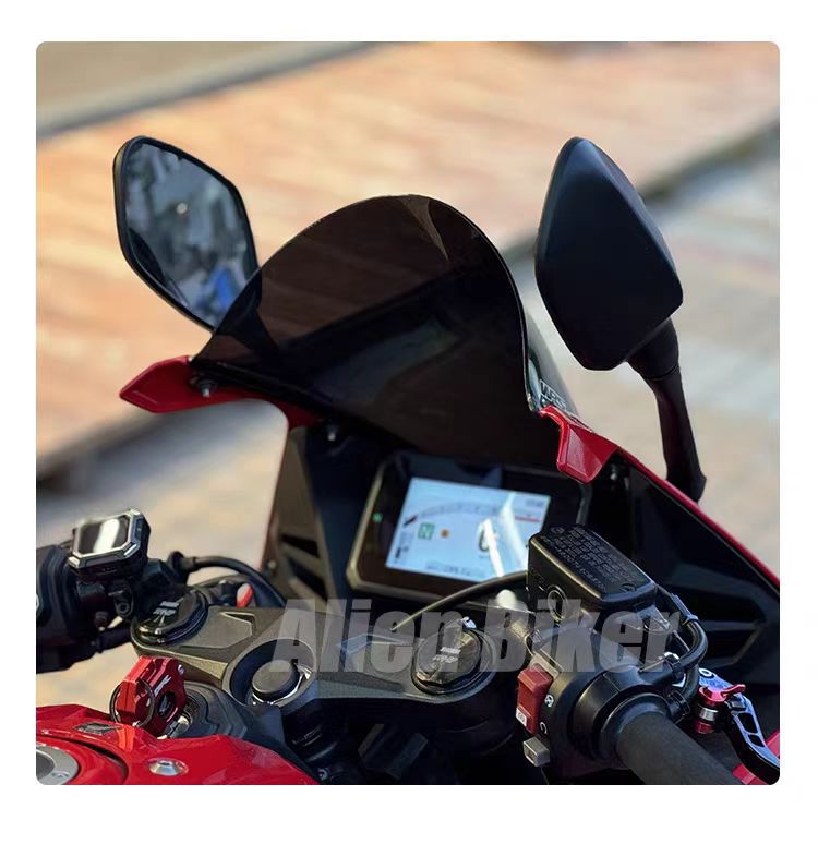 Suitable for Honda Cbr650R New Model Modified Height-Increasing Racing Windshield, Same Style as Wrs, 24-26 Height-Increasing Windscreen